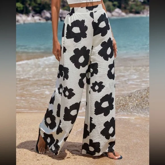 Floral high waisted pants - Picture 5 of 5